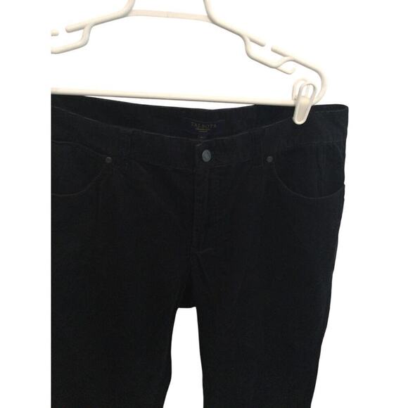 Talbots womens corduroy signature boot pants black 16W 16 preppy classic western - Picture 5 of 11